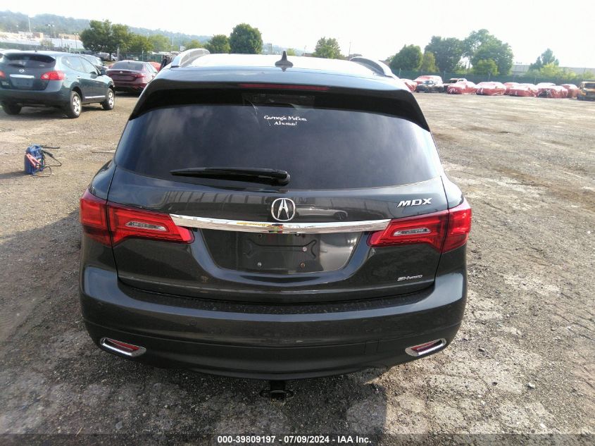 2015 Acura Mdx Advance VIN: 5FRYD4H81FB003930 Lot: 39809197