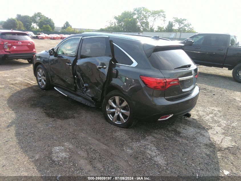 2015 Acura Mdx Advance VIN: 5FRYD4H81FB003930 Lot: 39809197