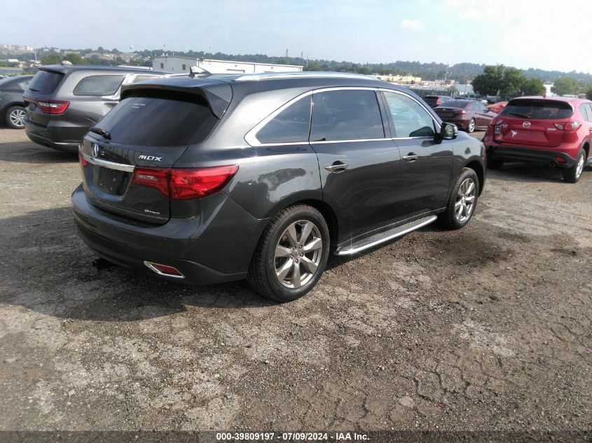 2015 Acura Mdx Advance VIN: 5FRYD4H81FB003930 Lot: 39809197