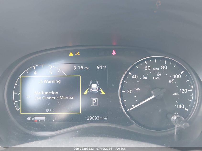 2021 Nissan Kicks Sr Xtronic Cvt VIN: 3N1CP5DV4ML562118 Lot: 39809232