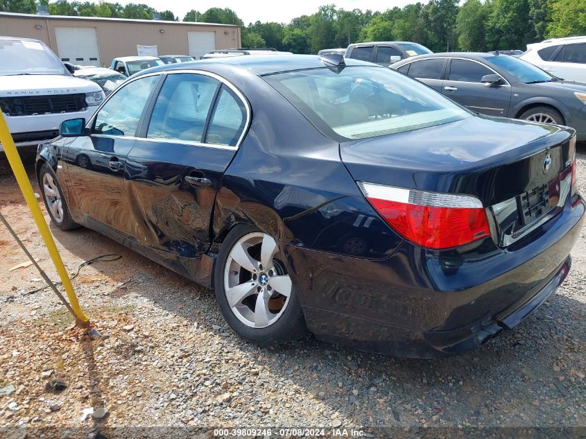 2007 BMW 525 I VIN: WBANE53547CW59314 Lot: 39809246