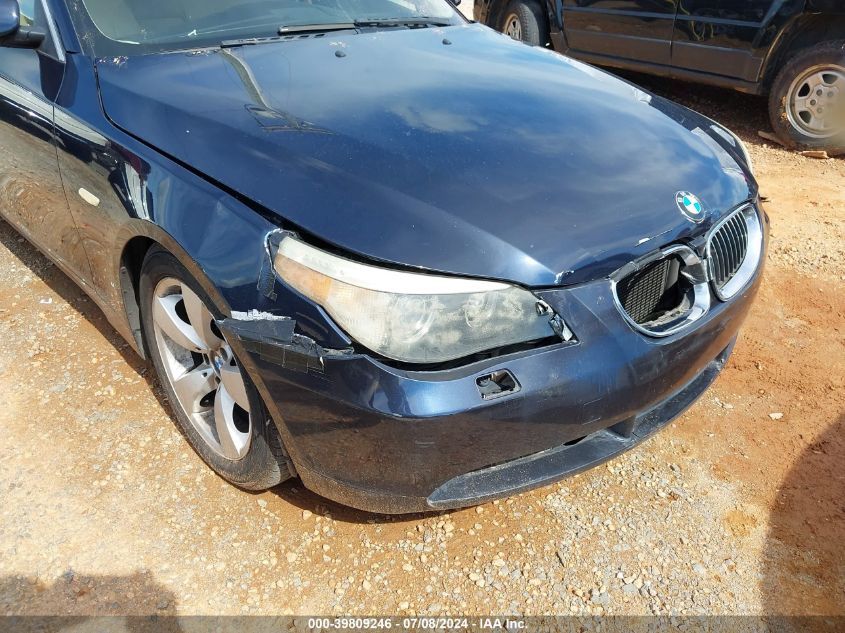 2007 BMW 525 I VIN: WBANE53547CW59314 Lot: 39809246