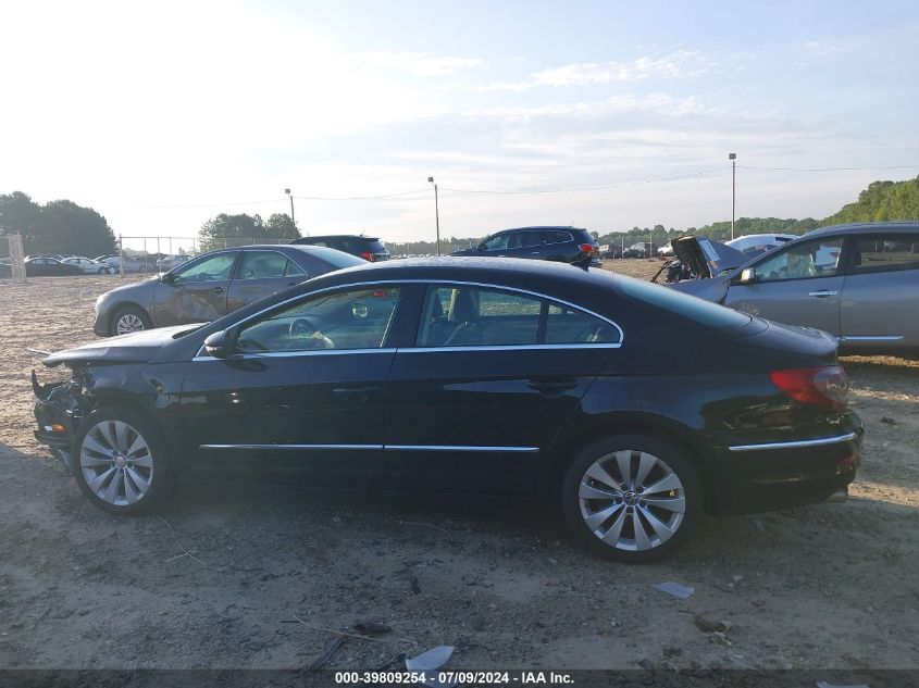 2012 Volkswagen Cc Sport VIN: WVWMN7AN5CE535354 Lot: 39809254