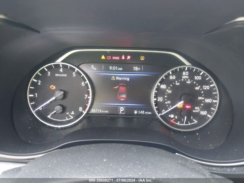 2017 Nissan Maxima 3.5S/Sv/Sl/Sr/Plat VIN: 1N4AA6APXHC368704 Lot: 39809271