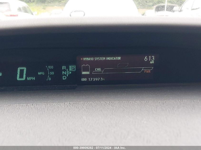 2010 Toyota Prius Ii VIN: JTDKN3DU3A0124032 Lot: 39809282