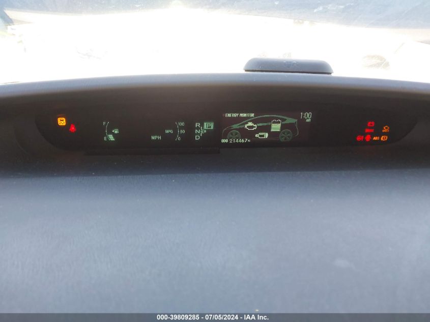 2010 Toyota Prius Iv VIN: JTDKN3DU9A1107309 Lot: 39809285