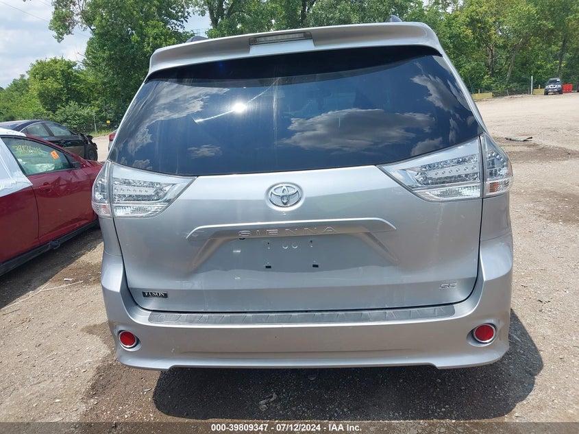 2016 Toyota Sienna Se 8 Passenger VIN: 5TDXK3DC5GS707763 Lot: 39809347