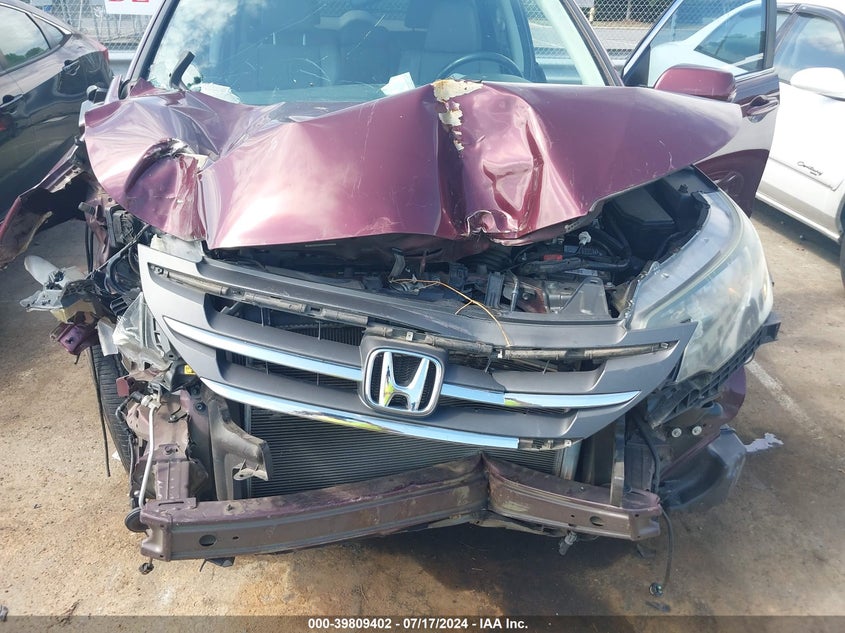 2014 Honda Cr-V Ex-L VIN: 5J6RM3H76EL030473 Lot: 39809402