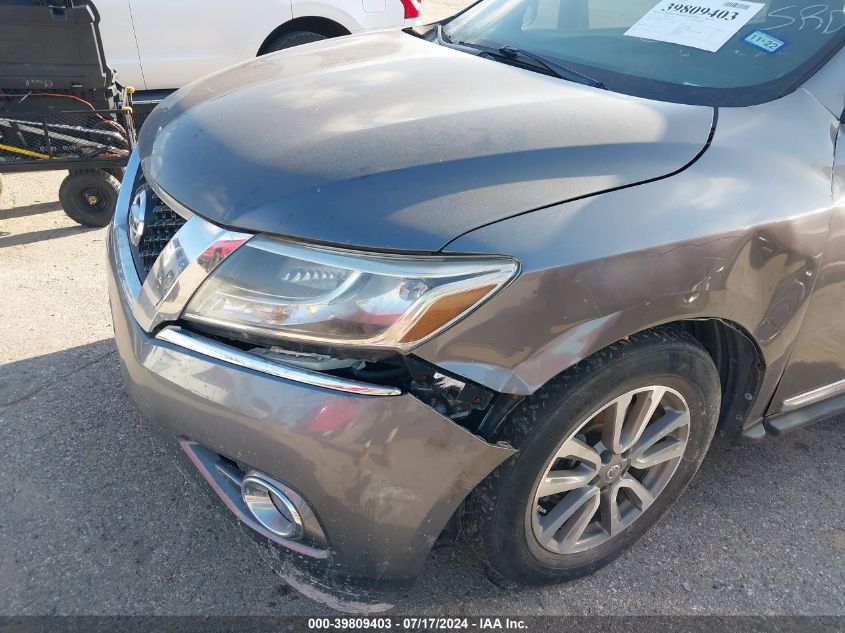 2015 Nissan Pathfinder Sl VIN: 5N1AR2MM7FC618535 Lot: 39809403