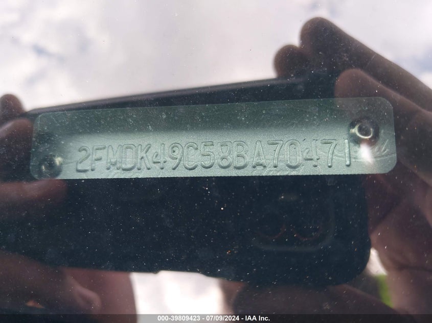 2008 Ford Edge Limited VIN: 2FMDK49C58BA70471 Lot: 39809423