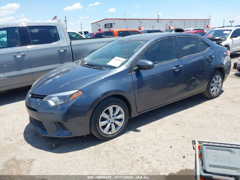 2016 TOYOTA COROLLA LE - 5YFBURHE1GP408783