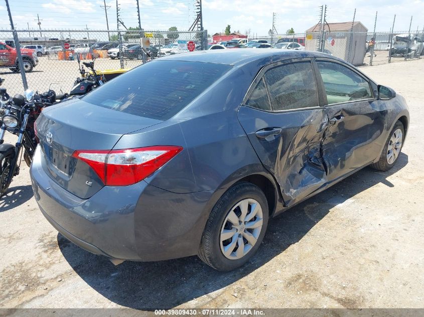 2016 TOYOTA COROLLA LE - 5YFBURHE1GP408783