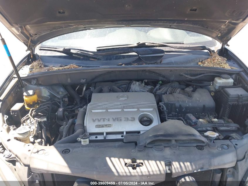 2004 Lexus Rx 330 VIN: JTJGA31U540017121 Lot: 39809459