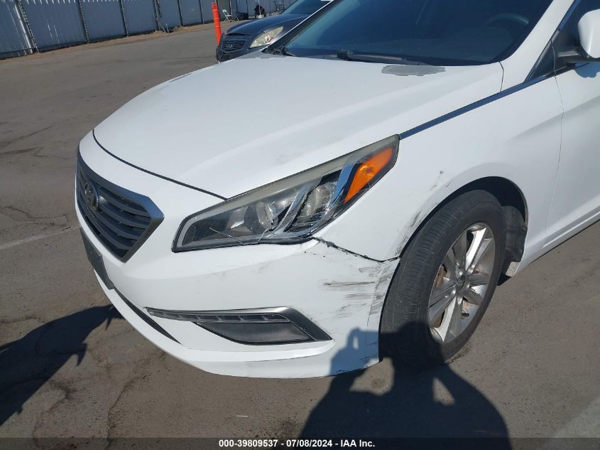 2015 Hyundai Sonata Se VIN: 5NPE24AF4FH006874 Lot: 39809537