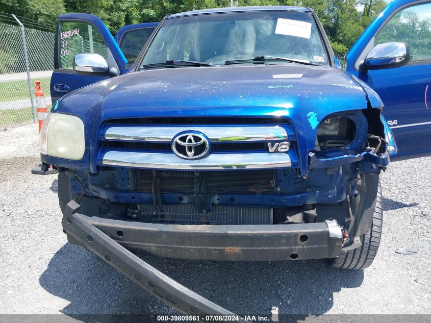 2006 Toyota Tundra Sr5 V8 VIN: 5TBDT44136S502468 Lot: 39809561