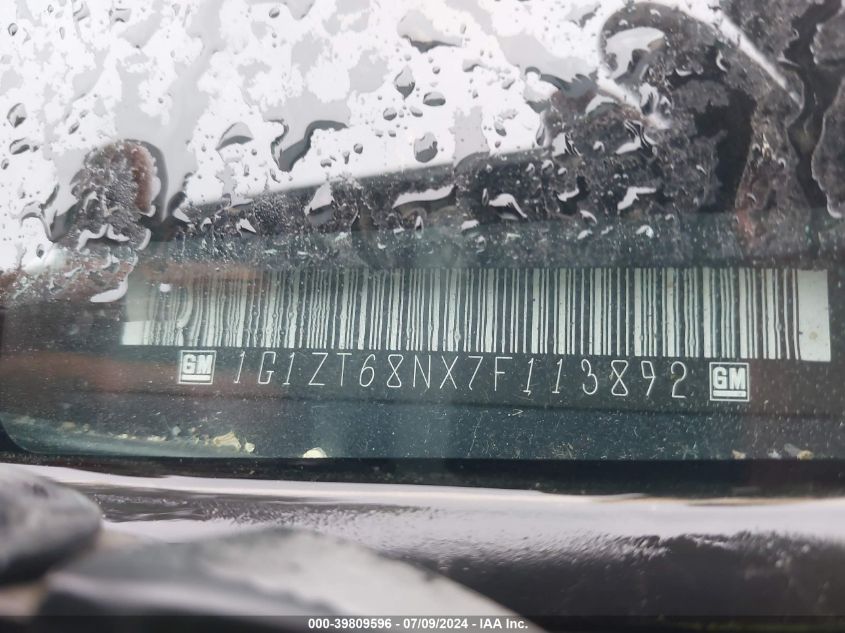 2007 Chevrolet Malibu Maxx Lt VIN: 1G1ZT68NX7F113892 Lot: 39809596