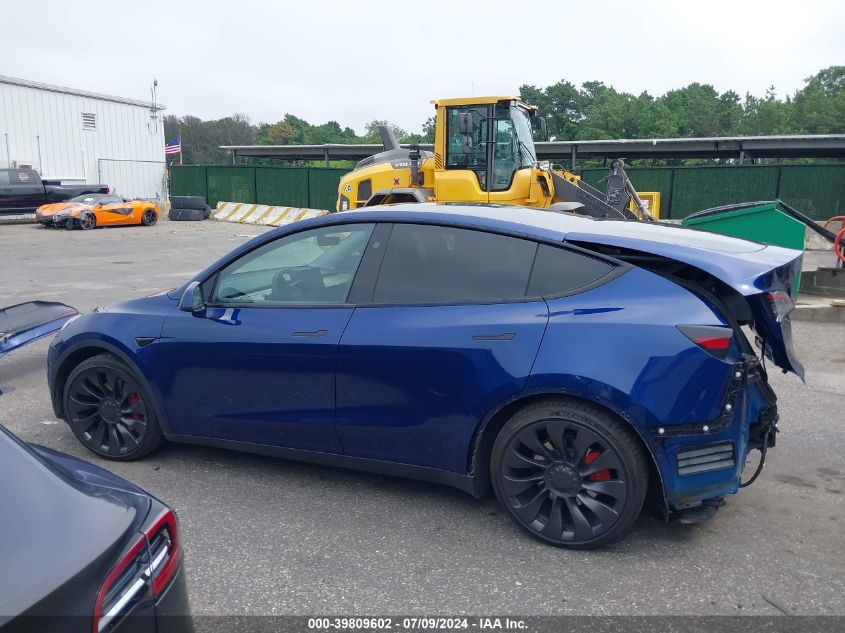 2023 Tesla Model Y Awd/Performance Dual Motor All-Wheel Drive VIN: 7SAYGDEF6PF834257 Lot: 39809602