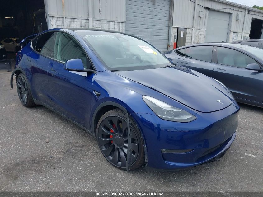 2023 Tesla Model Y Awd/Performance Dual Motor All-Wheel Drive VIN: 7SAYGDEF6PF834257 Lot: 39809602