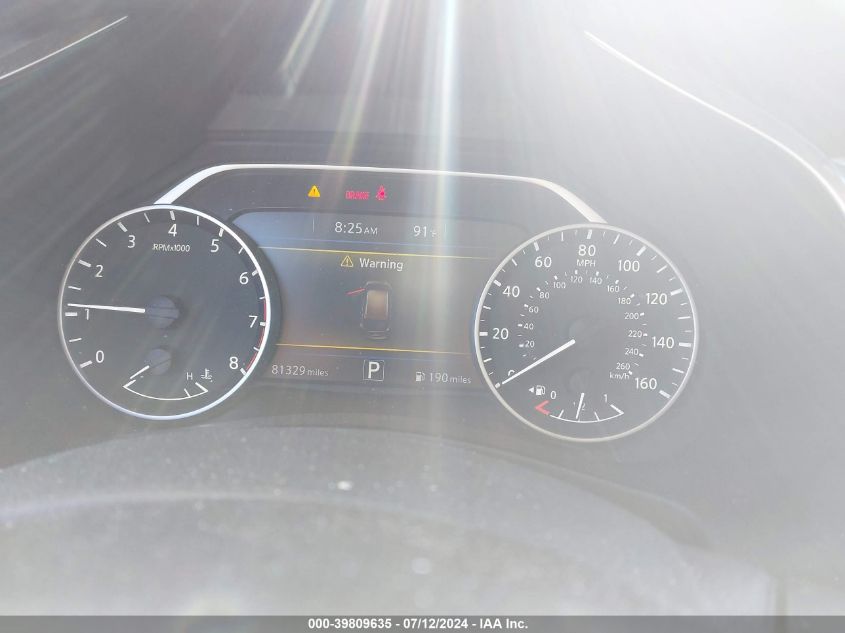 2018 Nissan Murano Sl VIN: 5N1AZ2MH0JN175872 Lot: 39809635