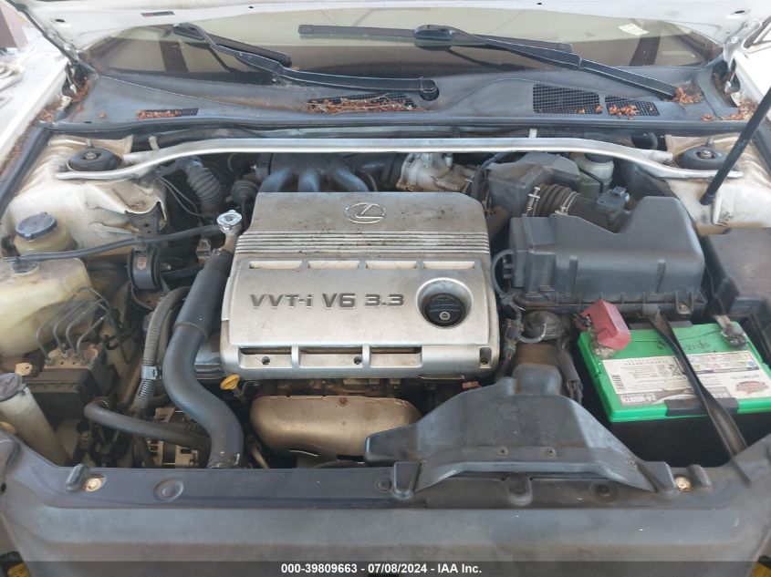 2005 Lexus Es 330 VIN: JTHBA30G055081160 Lot: 39809663