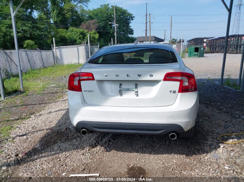 2013 Volvo S60 T5/T5 Platinum/T5 Premier/T5 Premier Plus VIN: YV1612FS0D2210100 Lot: 39809725