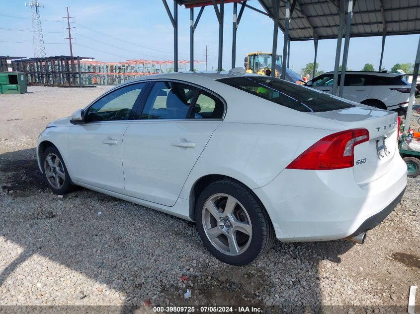 2013 Volvo S60 T5/T5 Platinum/T5 Premier/T5 Premier Plus VIN: YV1612FS0D2210100 Lot: 39809725