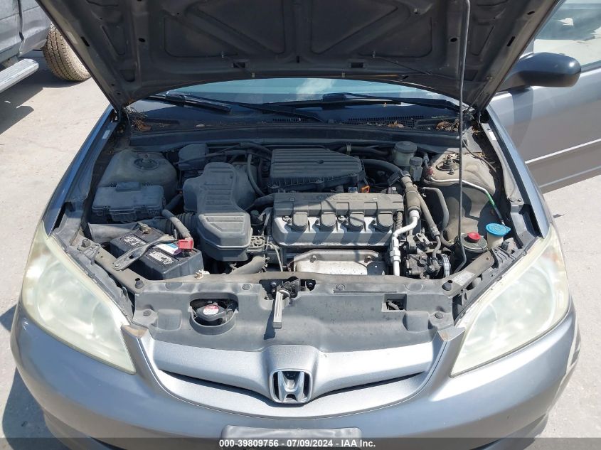 2004 Honda Civic Lx VIN: 2HGES15574H603105 Lot: 39809756