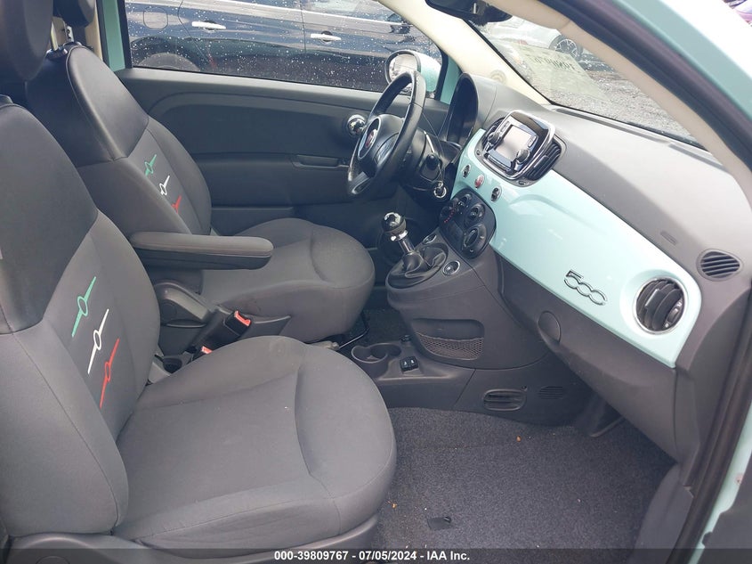 2016 Fiat 500 Pop VIN: 3C3CFFAR3GT161648 Lot: 39809767