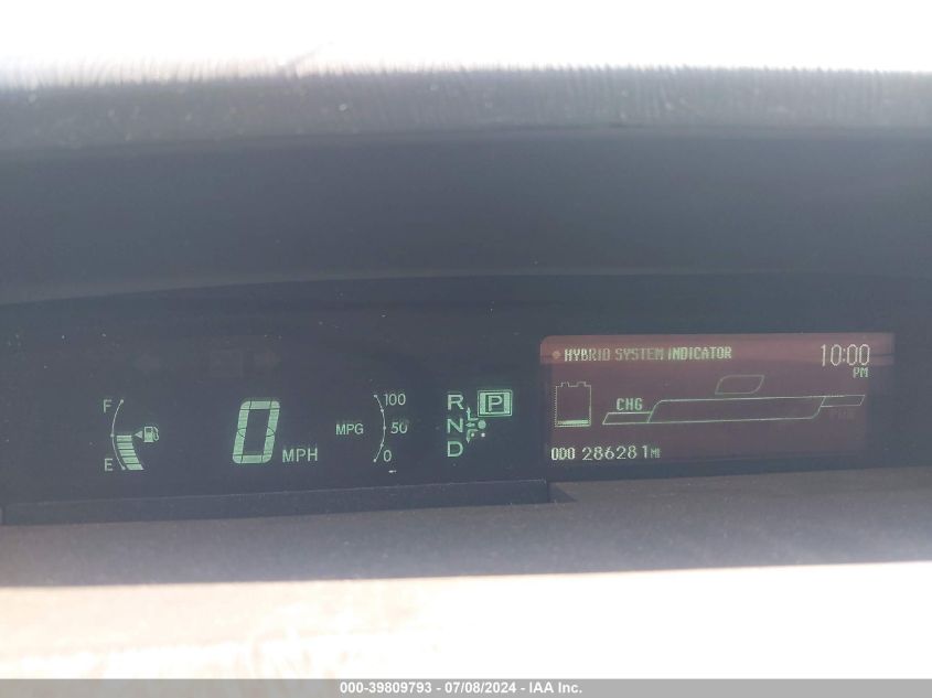 2010 Toyota Prius Iii VIN: JTDKN3DU3A0038719 Lot: 39809793