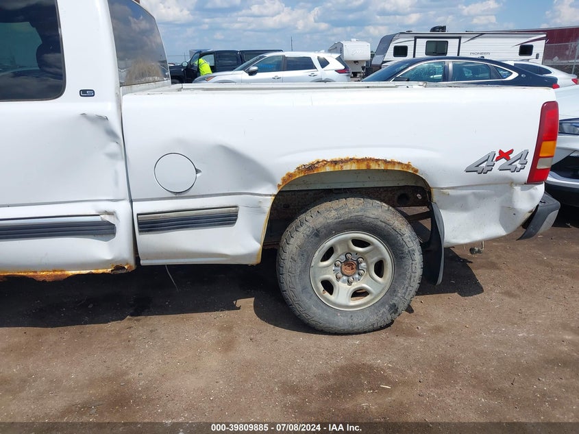 1999 Chevrolet Silverado 1500 Ls VIN: 1GCEK19T9XE100596 Lot: 39809885