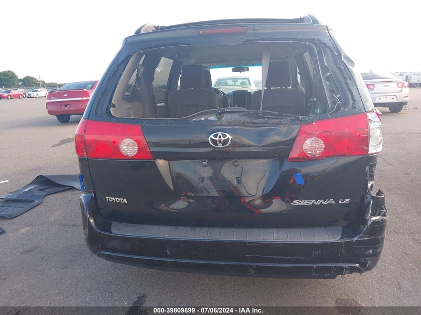 2010 Toyota Sienna Le VIN: 5TDKK4CC8AS342598 Lot: 39809899