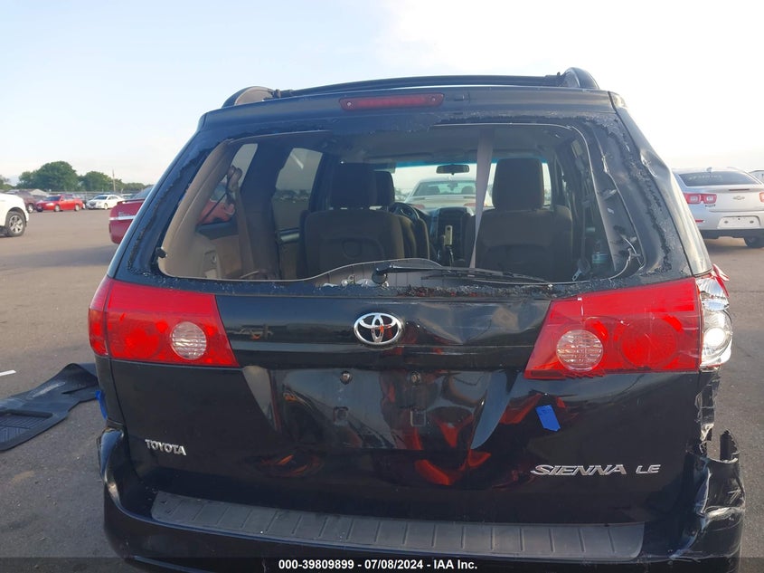 2010 Toyota Sienna Le VIN: 5TDKK4CC8AS342598 Lot: 39809899