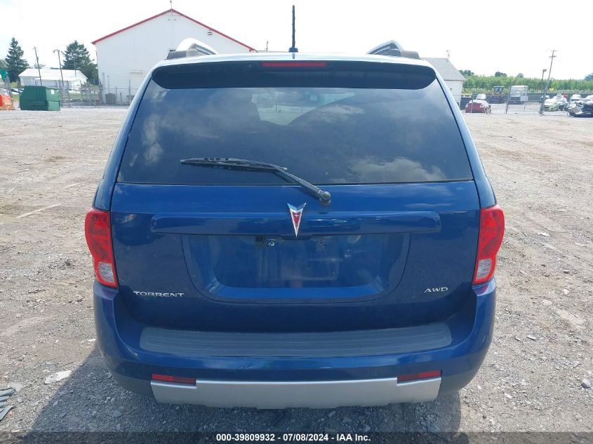 2008 Pontiac Torrent VIN: 2CKDL43F386293193 Lot: 39809932