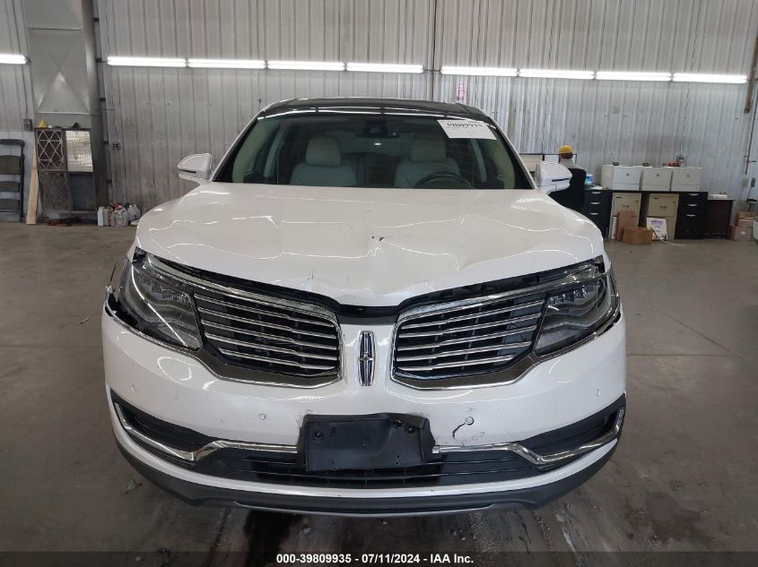 2016 Lincoln Mkx Reserve VIN: 2LMTJ8LR2GBL88117 Lot: 39809935