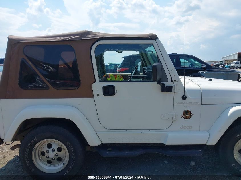 1998 Jeep Wrangler Sahara VIN: 1J4FY49S5WP724775 Lot: 39809941