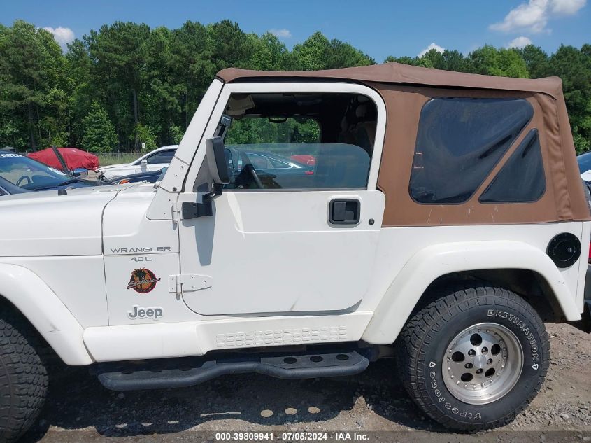 1998 Jeep Wrangler Sahara VIN: 1J4FY49S5WP724775 Lot: 39809941