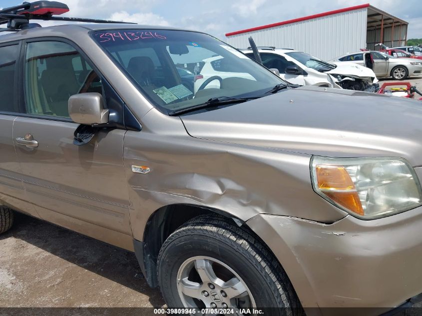 2007 Honda Pilot Ex VIN: 5FNYF18437B000651 Lot: 39809945