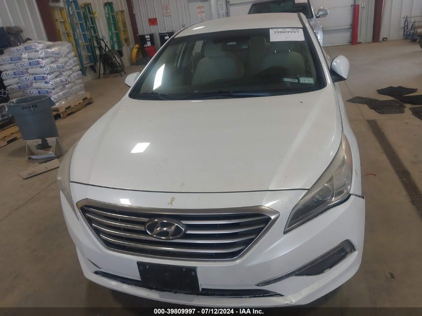 2015 Hyundai Sonata Se VIN: 5NPE24AF2FH247476 Lot: 39809997