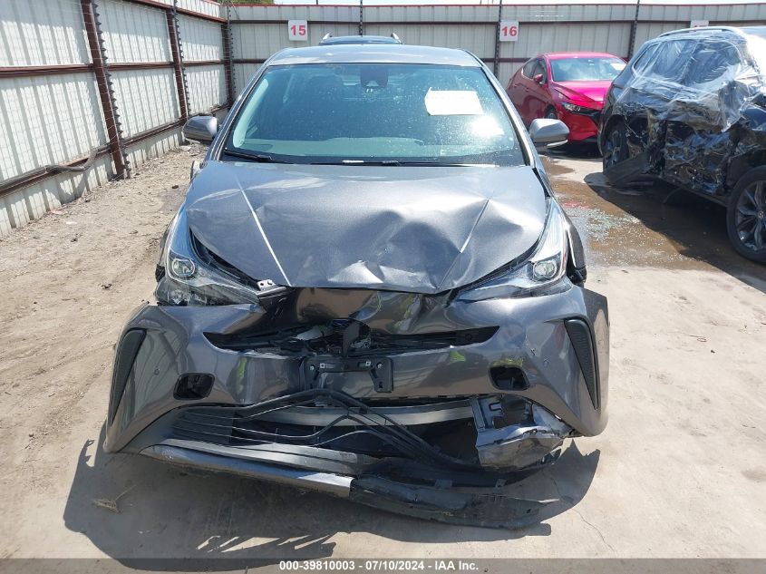 2022 Toyota Prius Le VIN: JTDKAMFU4N3160881 Lot: 39810003