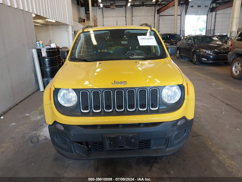 2018 Jeep Renegade Sport 4X4 VIN: ZACCJBAB3JPH17364 Lot: 39810009