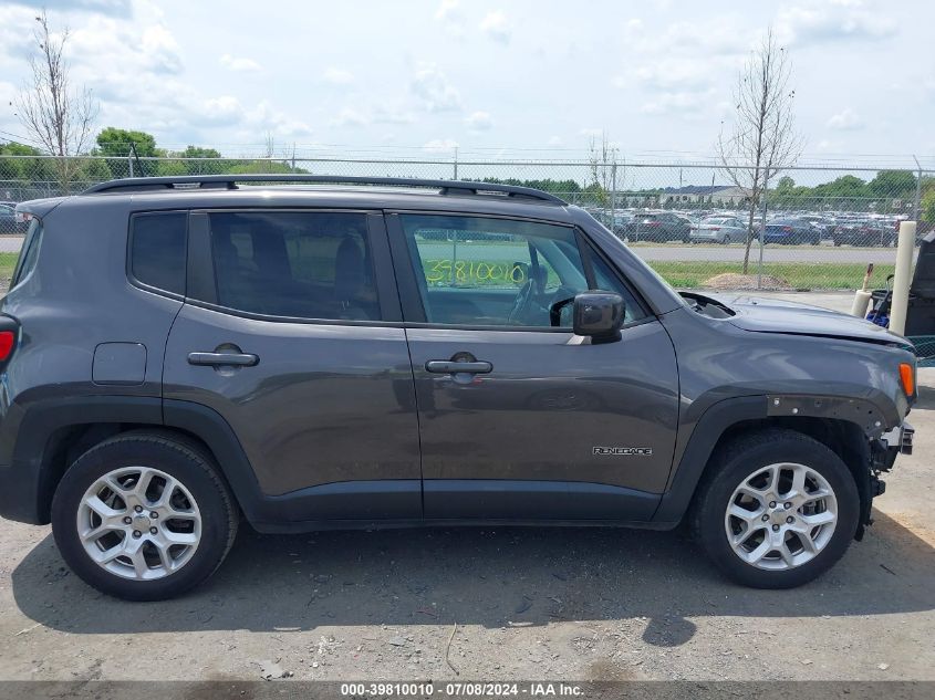 2018 Jeep Renegade Latitude Fwd VIN: ZACCJABB0JPJ59222 Lot: 39810010