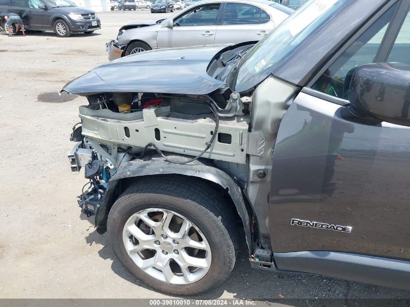 2018 Jeep Renegade Latitude Fwd VIN: ZACCJABB0JPJ59222 Lot: 39810010