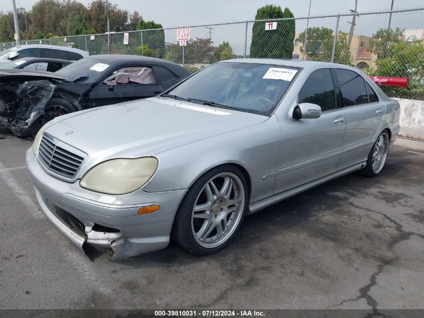 2001 Mercedes-Benz S 55 Amg VIN: WDBNG73JX1A179706 Lot: 39810031