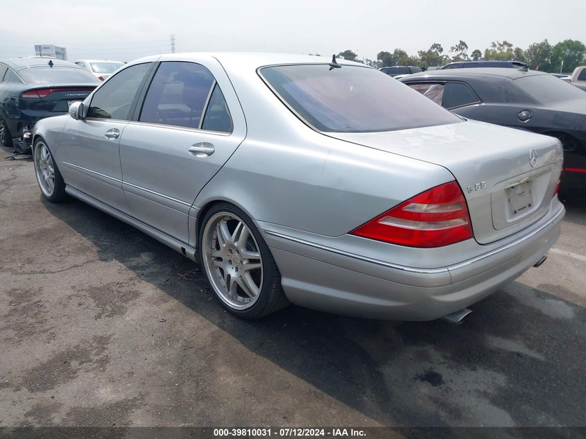 2001 Mercedes-Benz S 55 Amg VIN: WDBNG73JX1A179706 Lot: 39810031