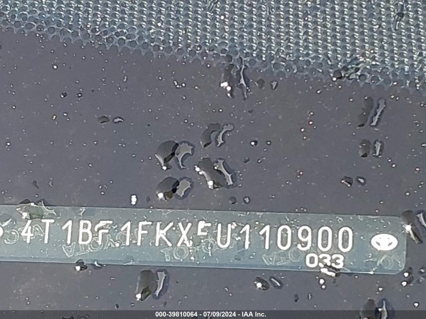 2015 TOYOTA CAMRY SE - 4T1BF1FKXFU110900