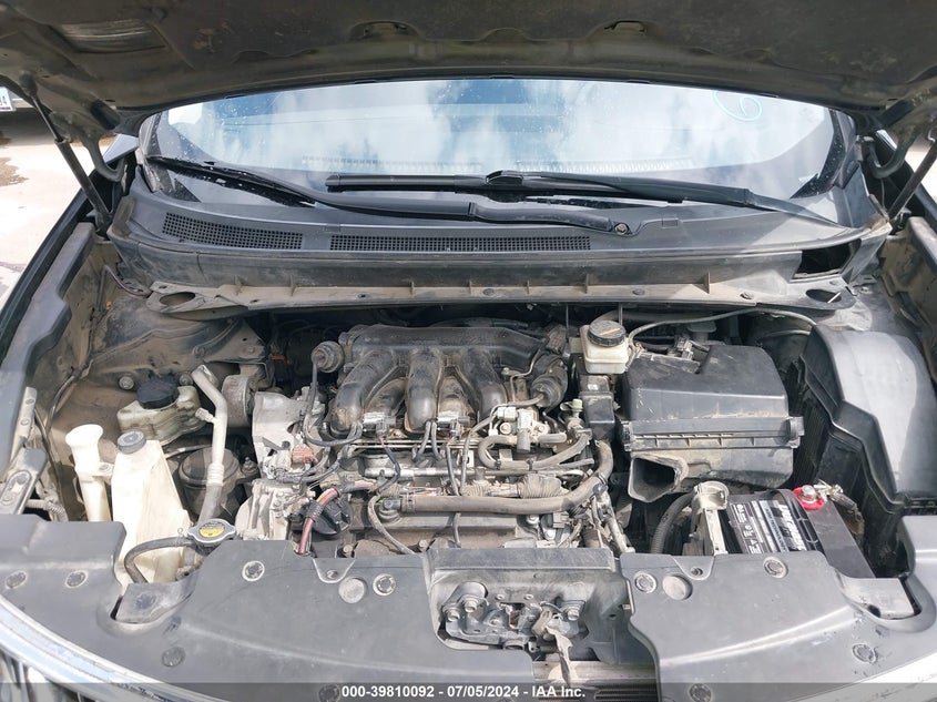 2010 Nissan Murano Sl VIN: JN8AZ1MU8AW011134 Lot: 39810092