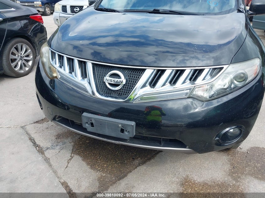 2010 Nissan Murano Sl VIN: JN8AZ1MU8AW011134 Lot: 39810092