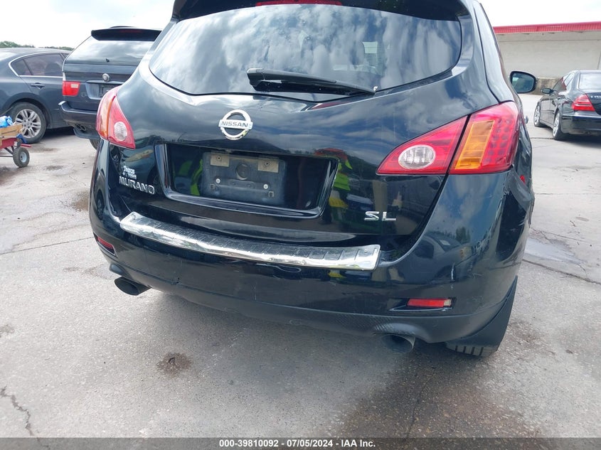 2010 Nissan Murano Sl VIN: JN8AZ1MU8AW011134 Lot: 39810092
