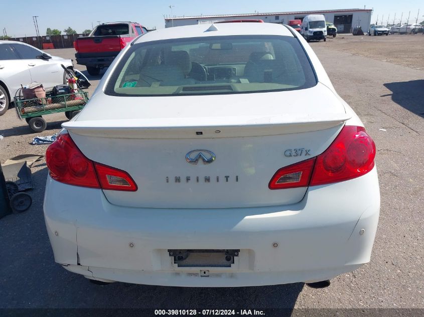 2010 Infiniti G37X VIN: JN1CV6AR9AM252468 Lot: 39810128