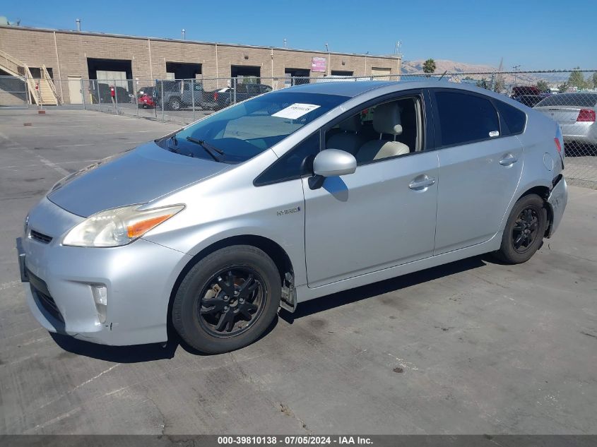 2012 Toyota Prius Two VIN: JTDKN3DU3C5538014 Lot: 39810138